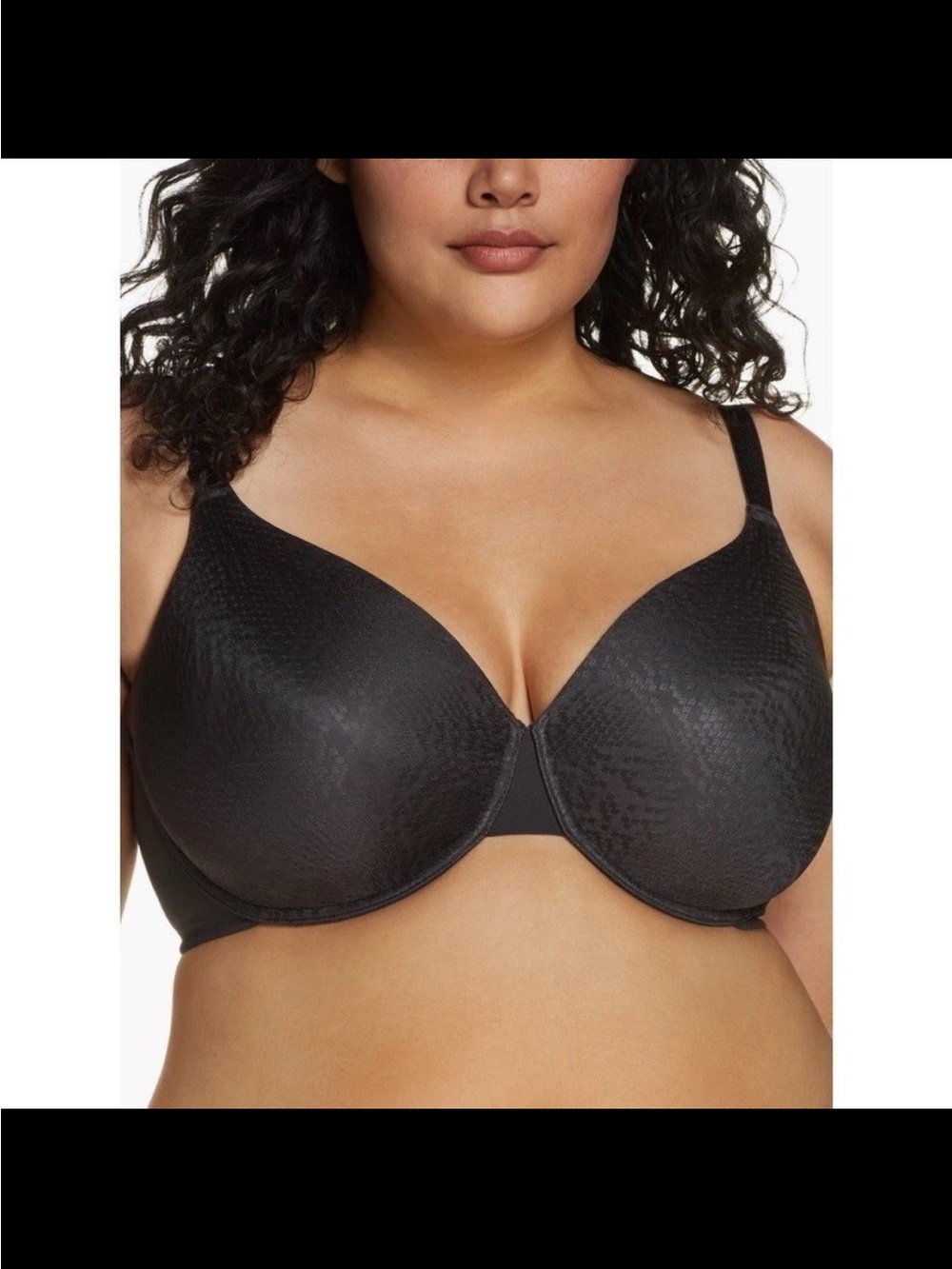 Natori 731165 Conform Underwire Full Fit Contour Bra Size 42H Black NEW